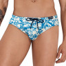 Синие мужские плавки с контрастным принтом Adriel Swimsuit Brief