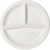 Белая тройная менажница «Кунстверк» (диаметр 27 см)