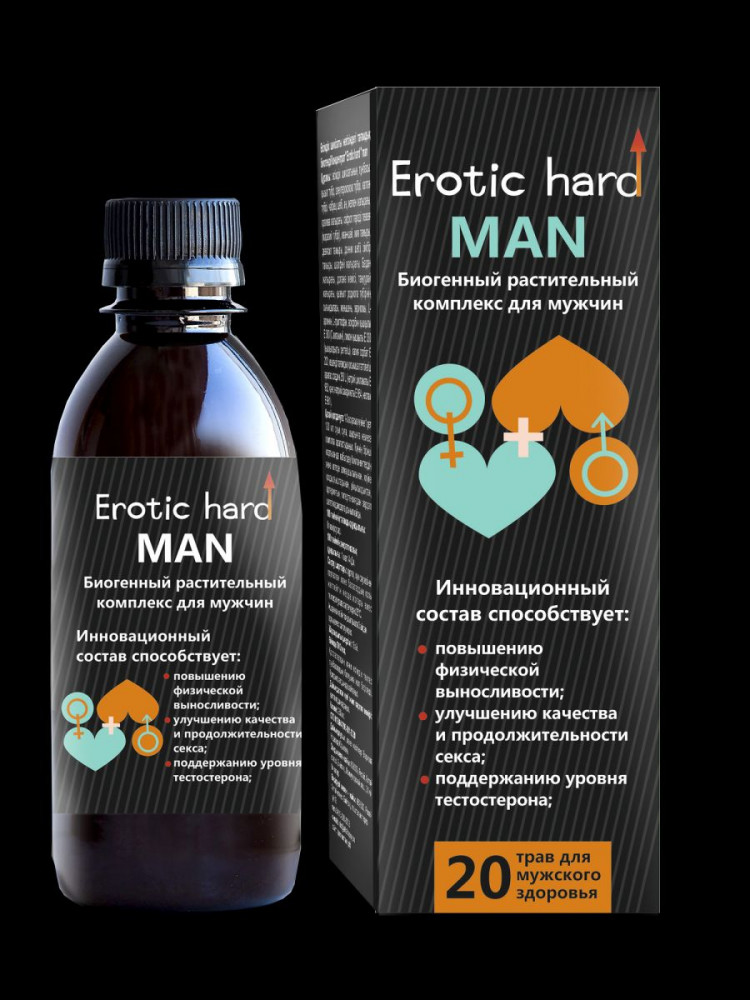 Мужской биогенный концентрат для усиления эрекции Erotic hard Man - 250 мл. 