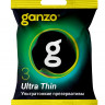 Ультратонкие презервативы Ganzo Ultra thin в мягкой упаковке - 3 шт.