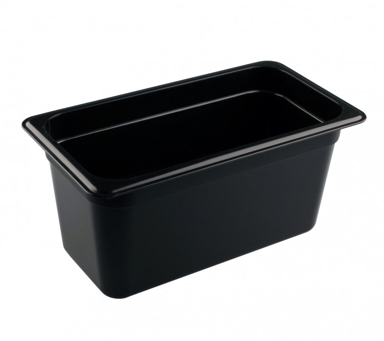 Черная гастроемкость GN 1/3 без крышки (объем 5,1 л.) 