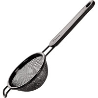 Сито с пласт.ручкой;антиприг.покр.;D=70,H=30,L=185мм;черный