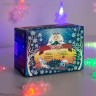 Гирлянда «Нить» 5 м с насадками «Снежинки», IP20, прозрачная нить, 20 LED, свечение мульти (RG/RB), мигание, 220 В