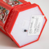 Ночник  Огонек  LED 1Вт 3хAG13 красный 8,5х8,5х13см RISALUX