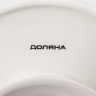 Подставка для тортов и десертов фарфоровая Доляна «Глория», d=16,5 см, цвет белый