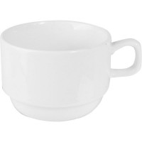 Чашка чайная «Кунстверк»;фарфор;250мл;D=85,H=60,L=120мм;белый