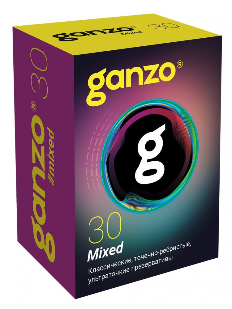 Микс-набор из 30 презервативов Ganzo Mixed 