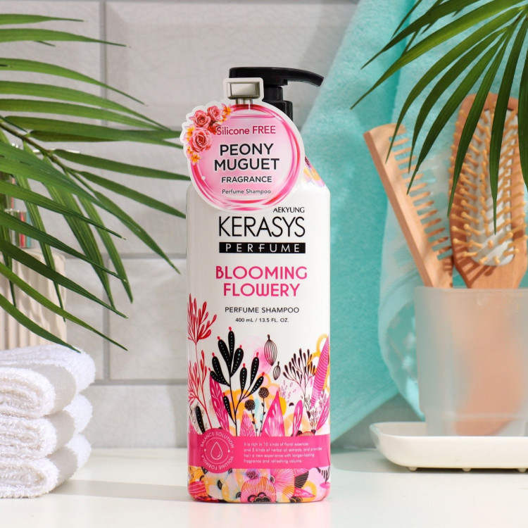Шампунь для волос Kerasys Blooming Flowery - 400 мл. 