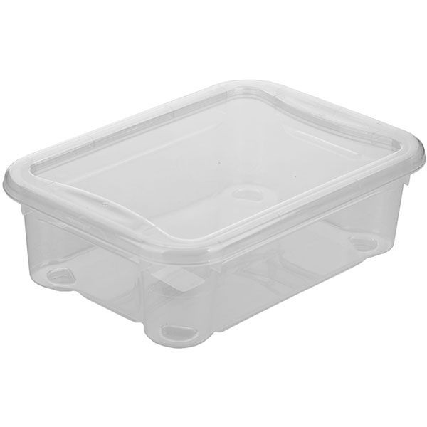 Контейнер для продуктов с крышкой  ;полипроп.;2,8л;,H=88,L=273,B=190мм;прозр. 