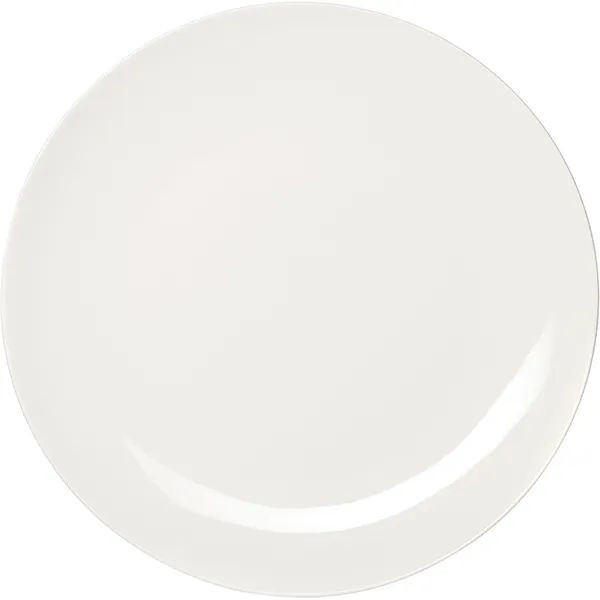 Белое круглое блюдо «Кунстверк» без борта (диаметр 32,4 см) 