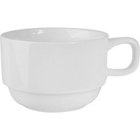Чашка чайная «Кунстверк»;фарфор;195мл;D=85,H=55,L=110мм;белый