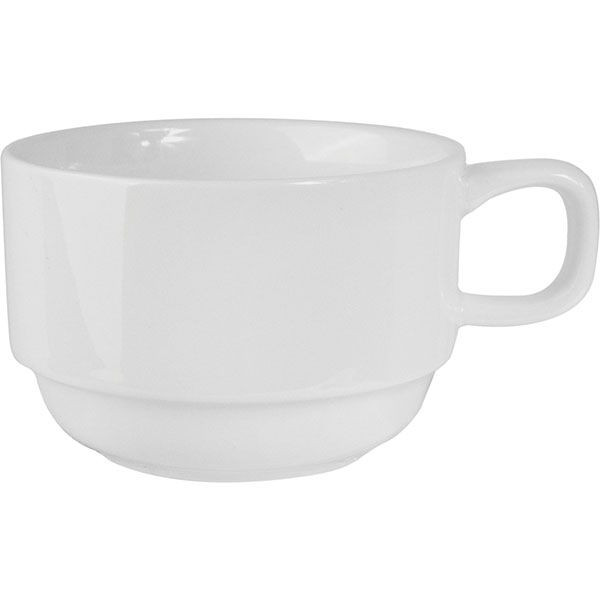 Чашка чайная «Кунстверк»;фарфор;195мл;D=85,H=55,L=110мм;белый 