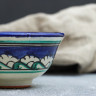 Пиала Риштанская Керамика  Узоры , 11 см, большая, микс.