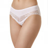 Трусики-слипы из микроволокна с кружевной вставкой