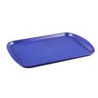Поднос прямоугольный;полистирол;,L=45,B=35см;синий