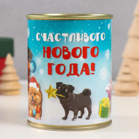 Носки в банке  Счастливого нового года  (внутри носки женские,цвет белый)