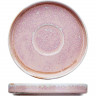 Розовое фарфоровое блюдце «Пион» (диаметр 13,5 см)