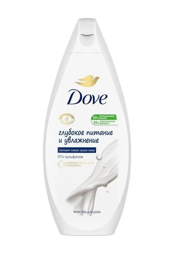 Крем-гель для душа Dove «Глубокое питание и увлажнение» - 250 мл. 