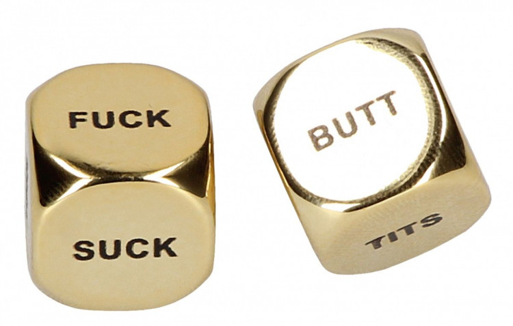 Золотистые игральные кубики Kink Dice 