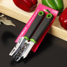 Нож консервный Доляна Lime, 20×5 см, цвет чёрно-зелёный
