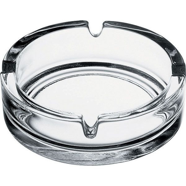Пепельница набор[2шт];стекло;D=116,H=33мм;прозр. 