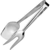 Щипцы для мяса «Проотель» в виде вилки и ложки - 21 см.