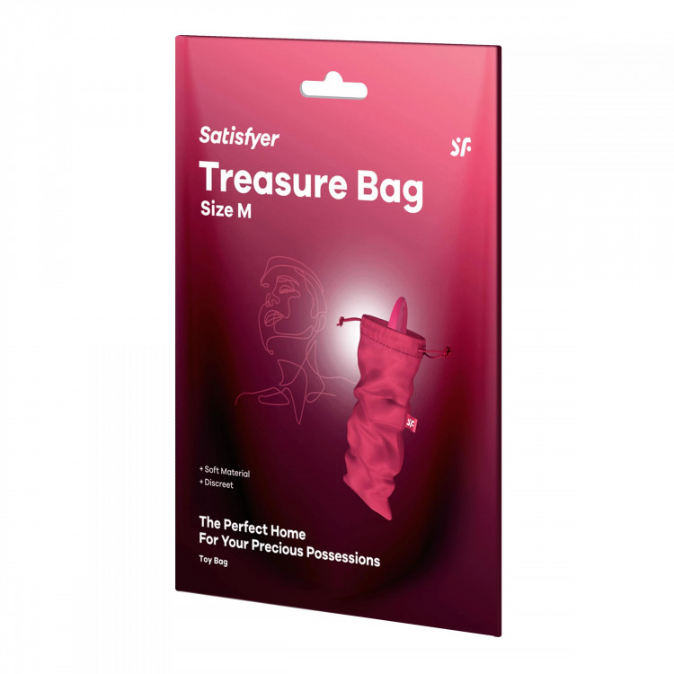 Розовый мешочек для хранения игрушек Treasure Bag M 