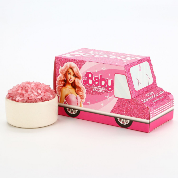 Соль для ванны Beauty Baby с ароматом нежной розы - 400 гр. 