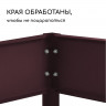 Коричневая оцинкованная шестиугольная клумба (длина 140 см)