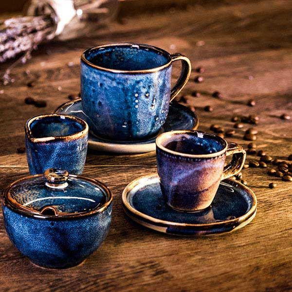 Чашка чайная «Ирис»;фарфор;350мл;D=9,H=8см;голуб. 
