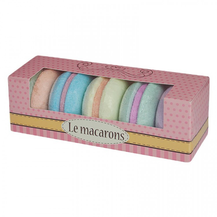Набор из 5 шипучих бомбочек для ванны Le macarons 