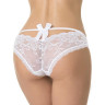 Сексуальные трусики с кружевом и атласным бантом сзади