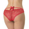 Сексуальные трусики с кружевом и атласным бантом сзади