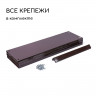 Коричневая оцинкованная шестиугольная клумба (длина 100 см)