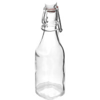 Бутылка «Свинг» с пробкой;стекло,пластик;250мл;D=64,H=192,L=50мм