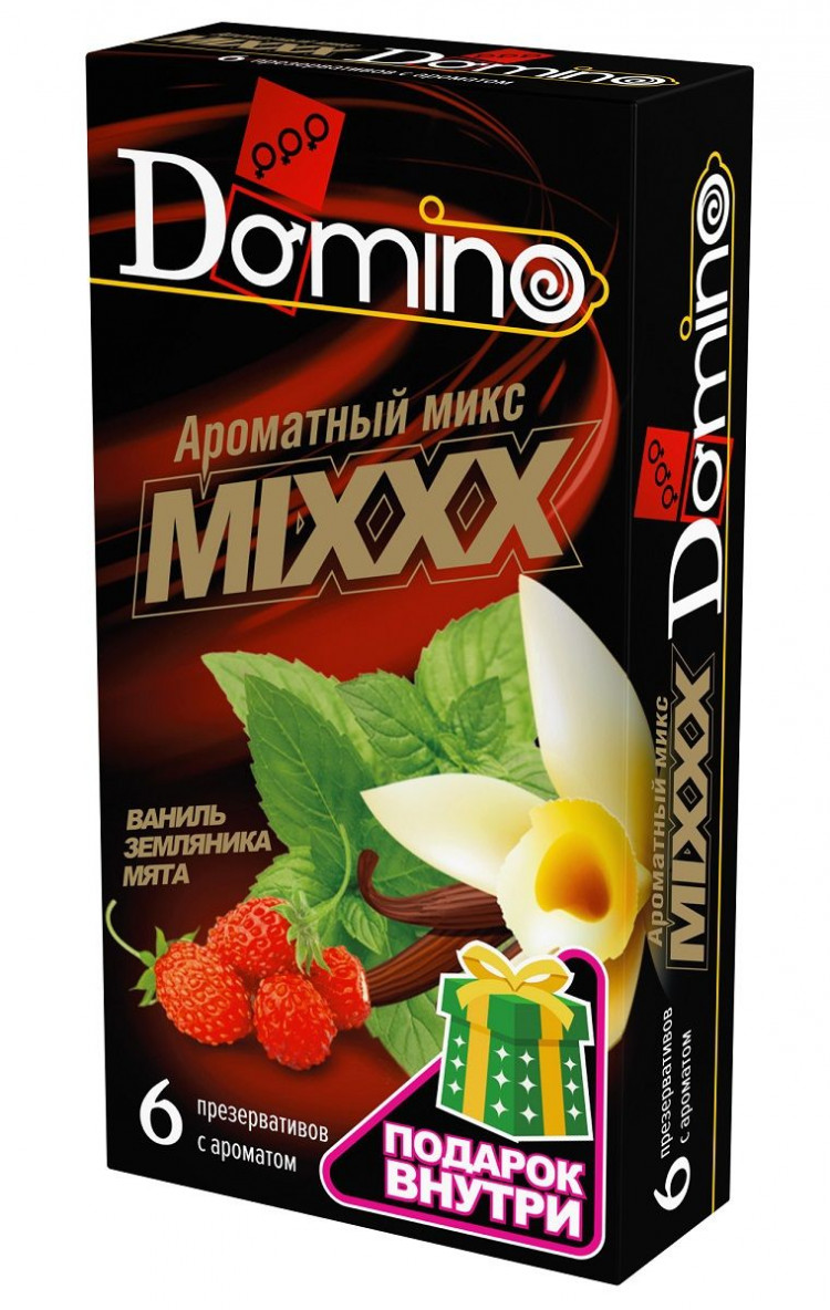 Ароматизированные презервативы DOMINO  Ароматный микс  - 6 шт. 