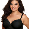 Бюстгальтер plus size с эффектной вышивкой на чашках