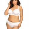 Бюстгальтер plus size с эффектной вышивкой на чашках