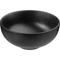 Салатник «Кунстверк Блэк»;фарфор;0,75л;D=16,H=7см;черный