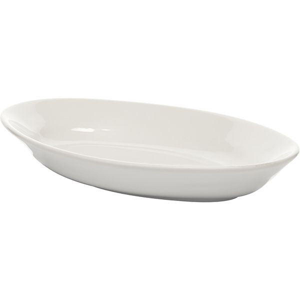 Селедочница «Кашуб-хел»;фарфор;,H=3,L=21,B=14см;белый 