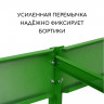 Зеленая оцинкованная грядка (200х100 см)
