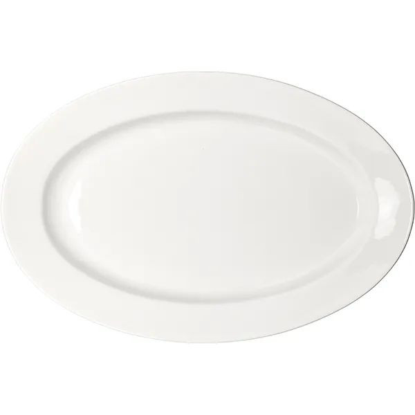 Белое овальное фарфоровое блюдо «Кунстверк» 