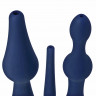 Набор из 3 универсальных насадок для анального душа Universal 3 Piece Silicone Enema Attachment Set
