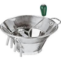 Машинка для протирки пюре+ 3 диска;жесть белая;D=31,H=15см;металлич.