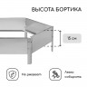Оцинкованная шестиугольная клумба (длина 100 см)