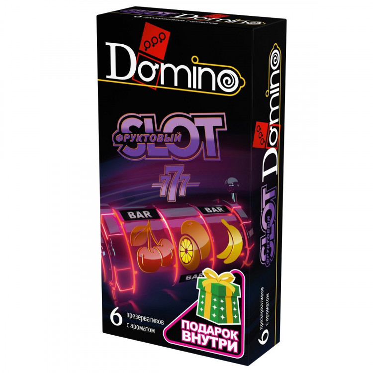 Ароматизированные презервативы DOMINO  Фруктовый слот  - 6 шт. 