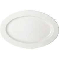 Белое овальное блюдо «Кунстверк» (45,5х30,5 см)