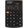 Калькулятор карманный Citizen  SLD-200NR , 8-разрядный, 62 х 98 х 10 мм, двойное питание, чёрный