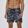 Мужские шорты с серым камуфляжным принтом