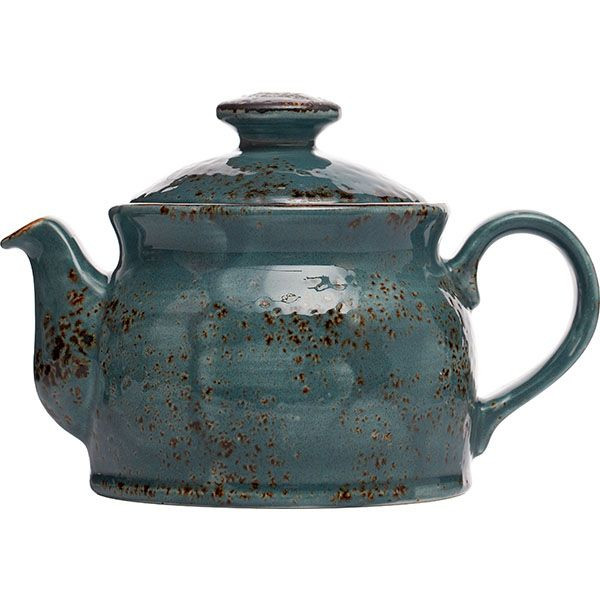 Чайник заварочный «Крафт Блю»;фарфор;425мл;D=75,H=114,L=170мм;синий 